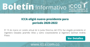 Boletín Informativo –  ICCA eligió nuevo presidente para período 2020-2022