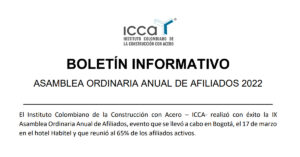 Boletín Informativo – Asamblea Ordinaria Anual de Afiliados 2022
